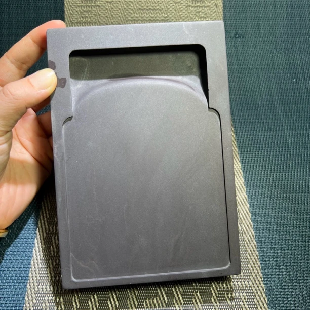 端砚 坑仔实用门池 文房四宝 尺寸16.5一11.5一2.5cm