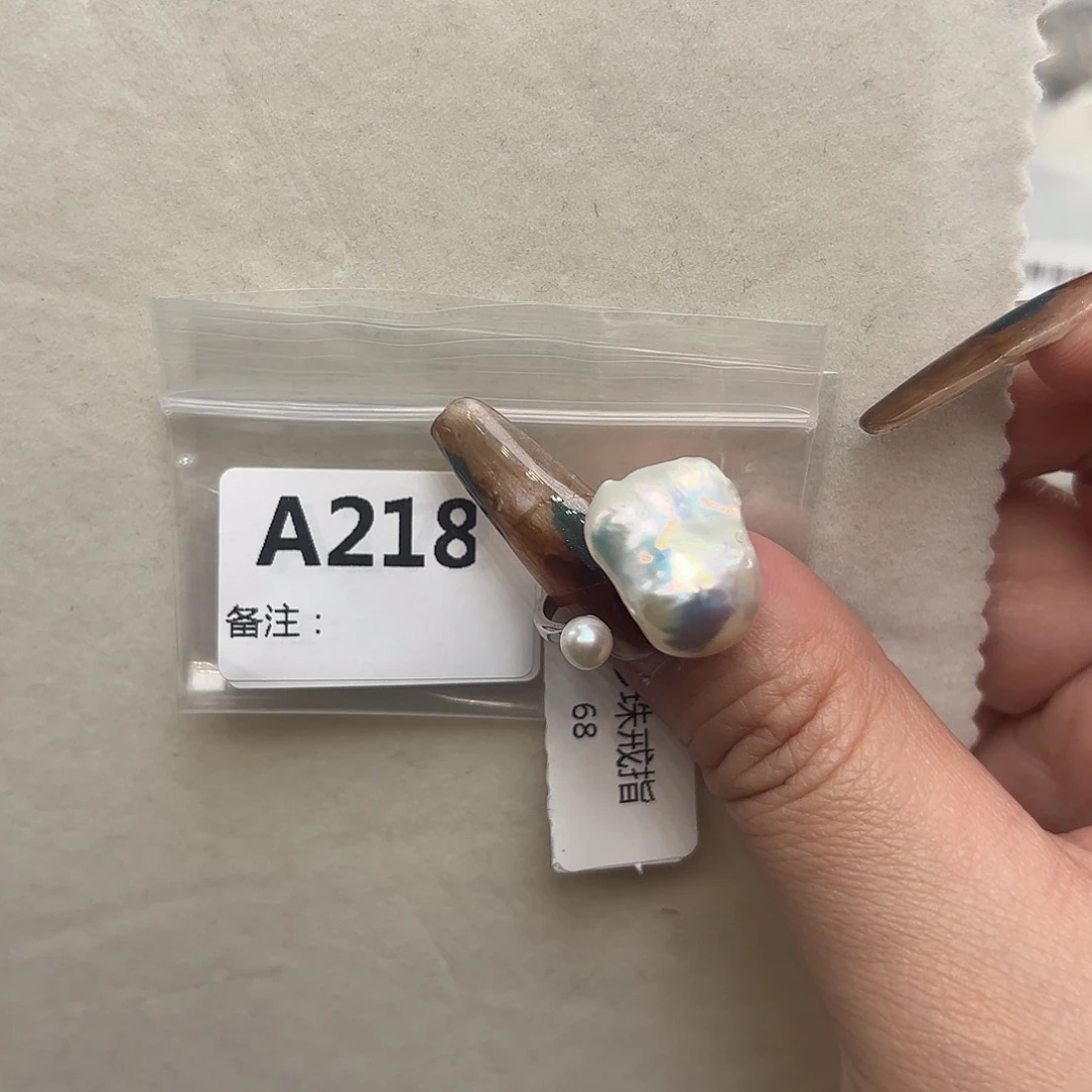 淡水珍珠戒指银S925镶嵌