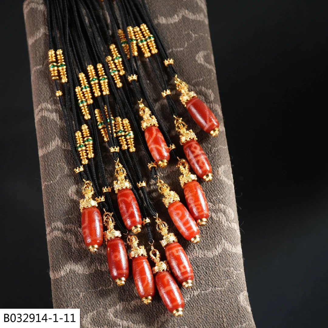 【老掌柜】多图腾/红肉玛瑙项链简约款时尚多样性发一 B032914系列