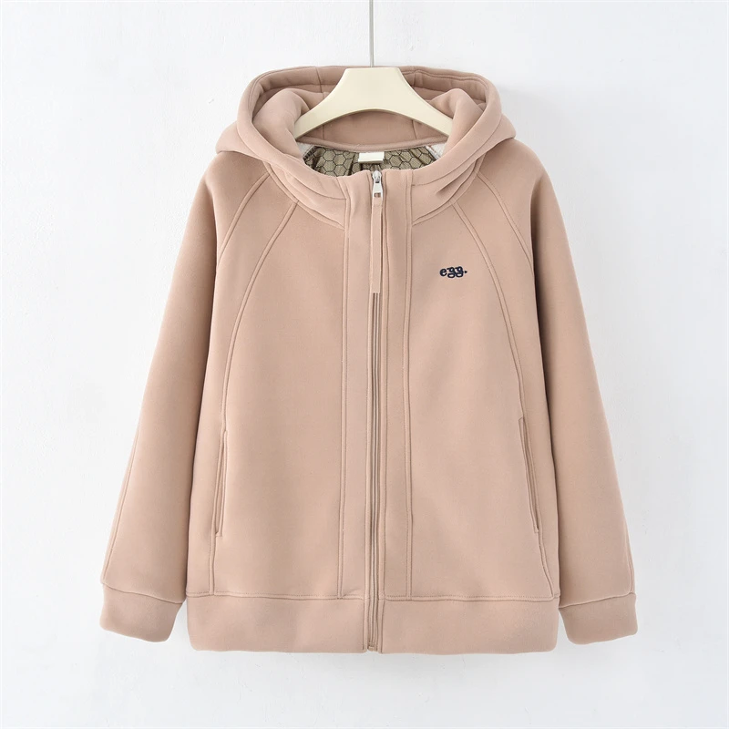 「休闲外套」2024加绒加厚女冬季新款石墨烯防风外套K-1039