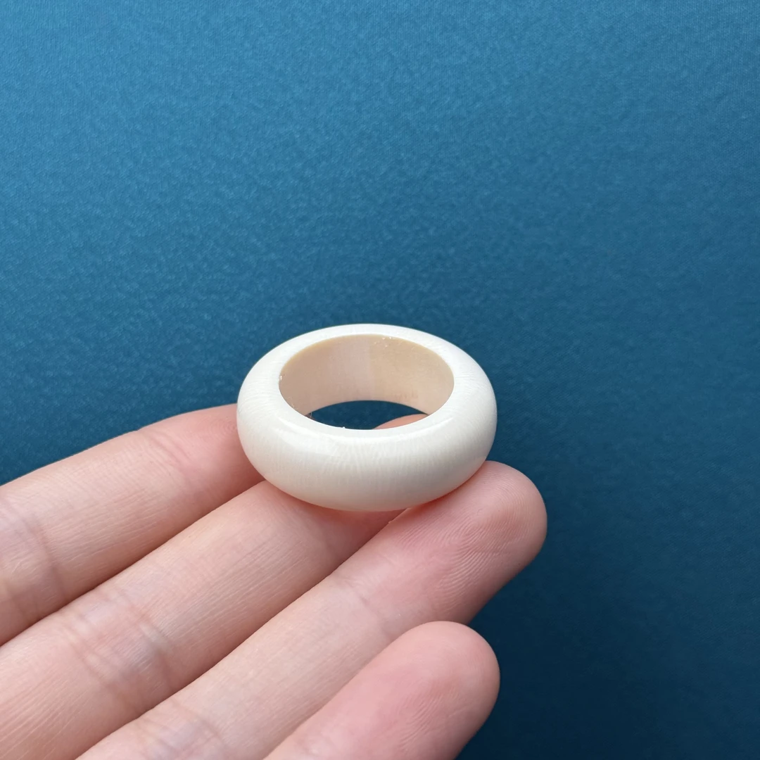 D8147天然猛犸牙 无相跑环内径20.2mm支持鉴定 假一罚四