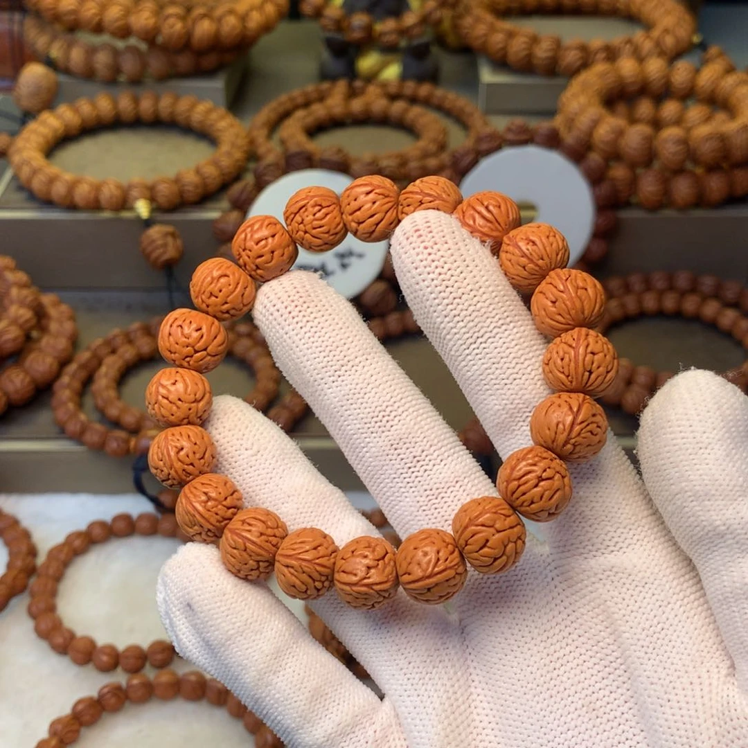 桃核手串秦岭龙纹