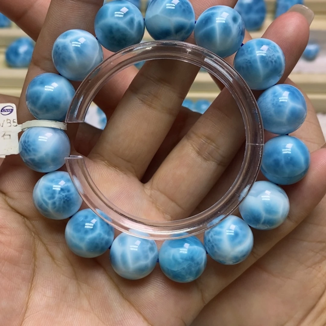 未镶嵌针钠钙石（海纹石）手链