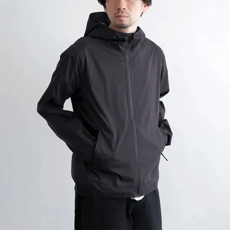 全压胶工艺！户外必备！男士秋季透气连帽冲锋夹克风壳外套29137