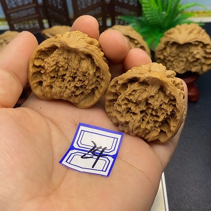 文玩核桃把件40蛇头