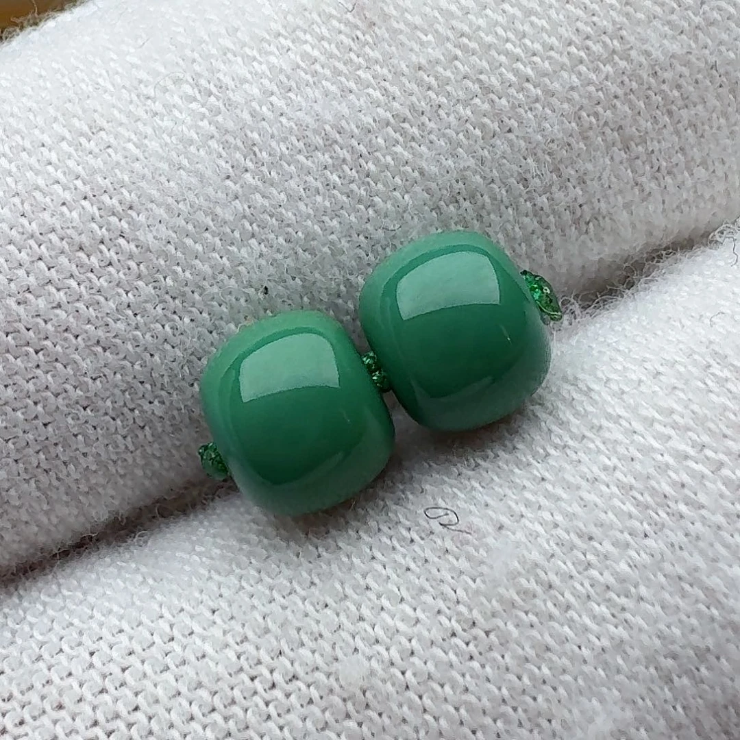 绿松石未镶嵌老型对珠6