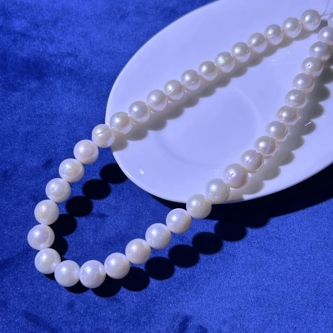 淡水珍珠项链(瑕疵)-珠径10-11mm-长度45cm-DS102-不退不换