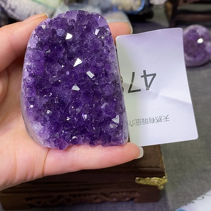 珠宝半成品紫晶未镶嵌
