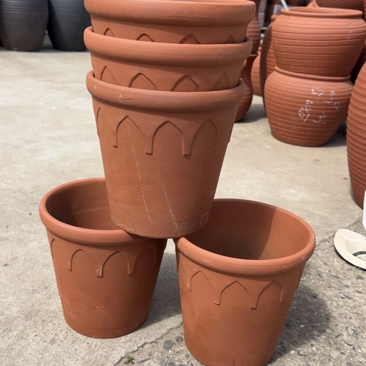 紫砂花盆口24高23宜兴紫砂瑕疵粗糙花泥