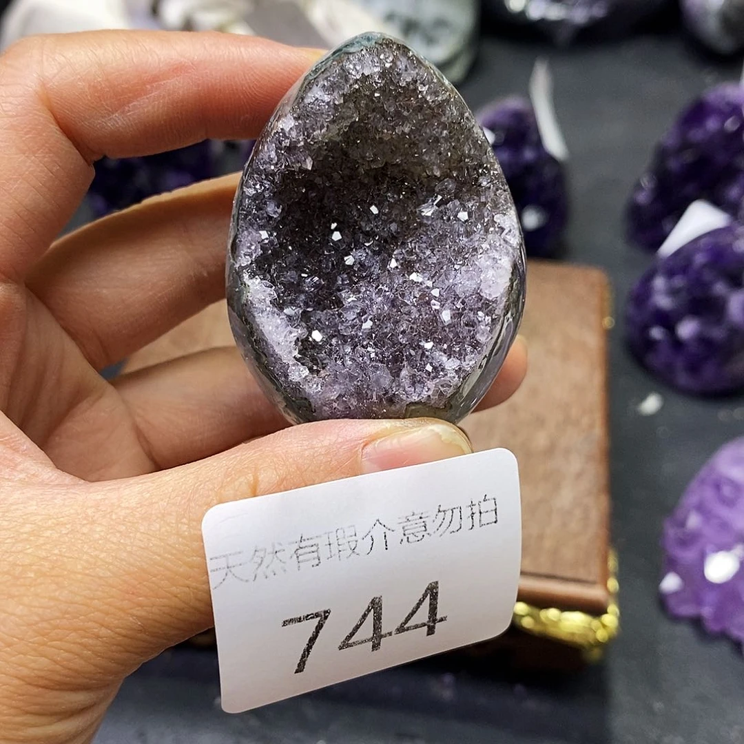 紫晶珠宝半成品未镶嵌