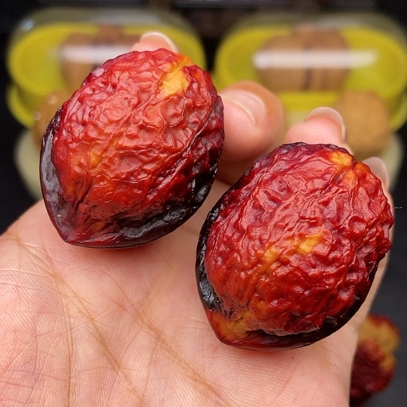 【闪购商品】文玩核桃把件37尺七彩蟒纹龙蛋