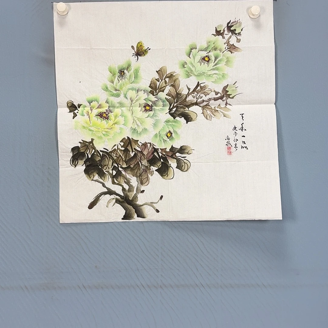 国画245 牡丹一如你初来