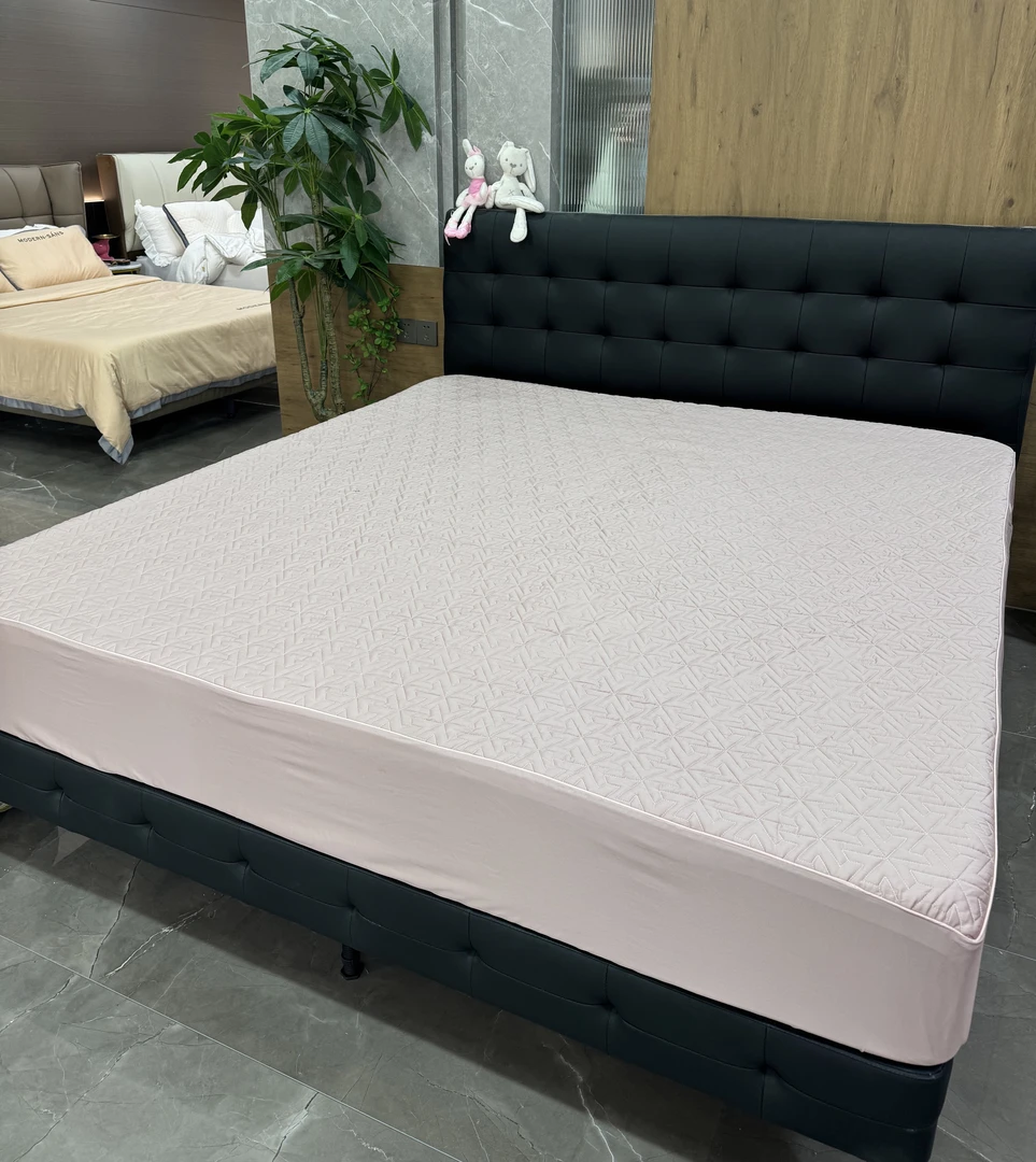 JN-高品质100支长绒棉夹棉床笠保护套