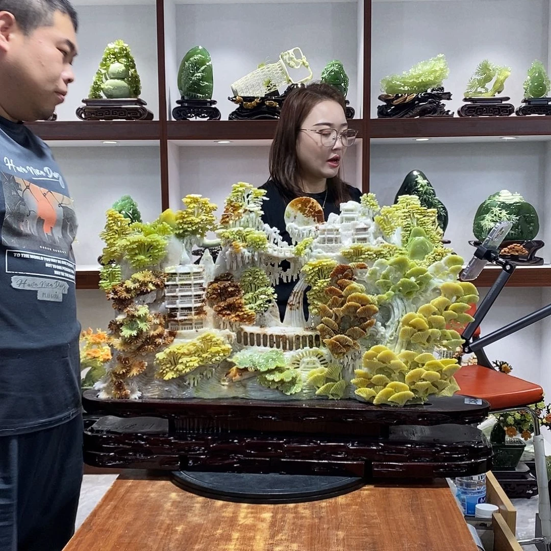 久****玉山水摆件 玄关摆件