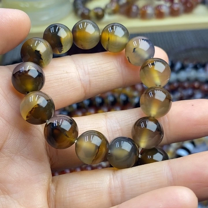 参***长玛瑙/玉髓手链未镶嵌