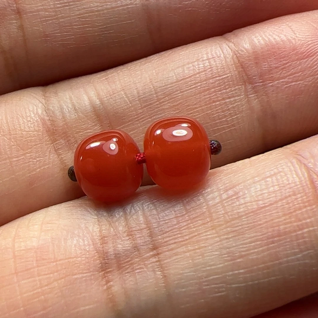 未镶嵌珠子南红玛瑙金*墩