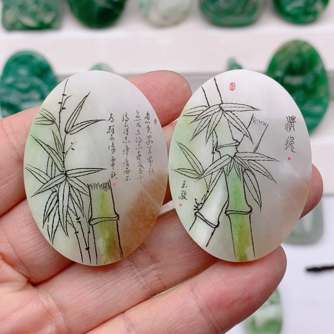 独山玉颈饰未镶嵌我****谁