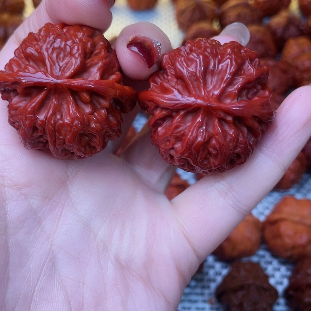 桃核吊坠文玩核桃 手把件 苹果圆 40