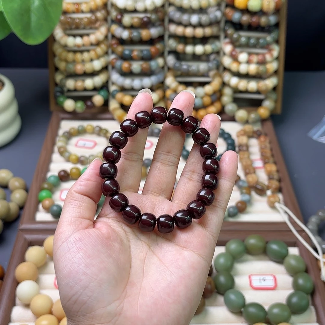 菩提根/象牙果手串卡10车厘子红不退不换
