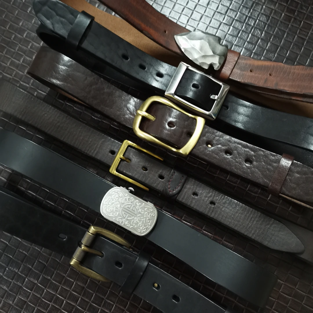 微瑕【孤品捡漏】头层牛皮腰带男士皮带牛仔休闲皮带