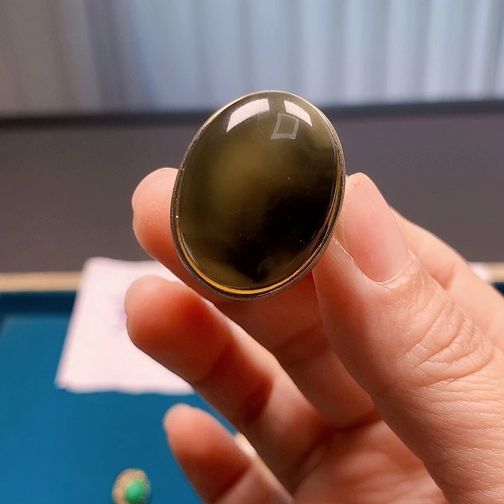 飞***鱼银S925镶嵌颈饰琥珀波兰设计款琥珀蜜蜡