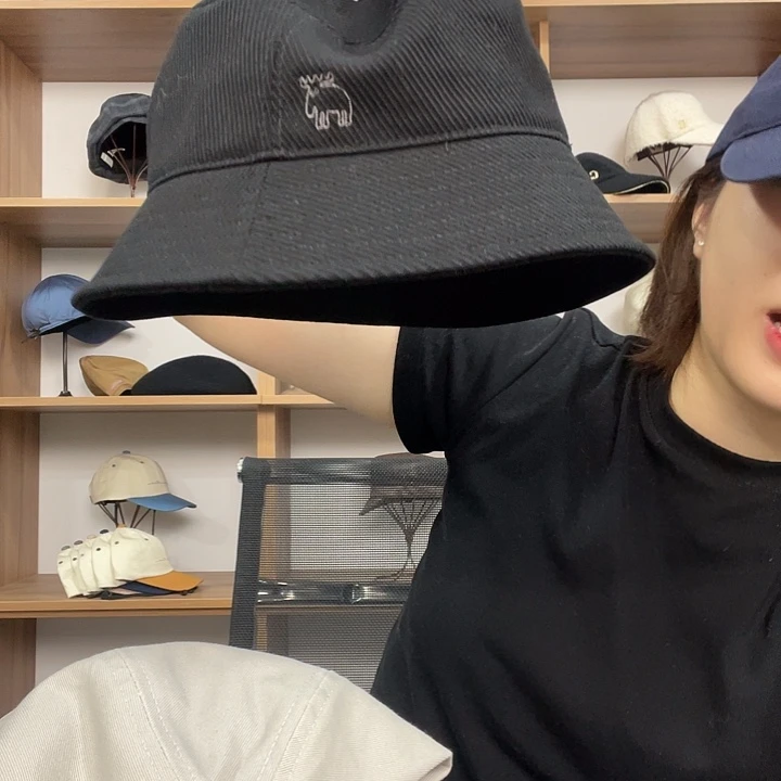 头层牛皮革黑色麋鹿渔夫帽厚的