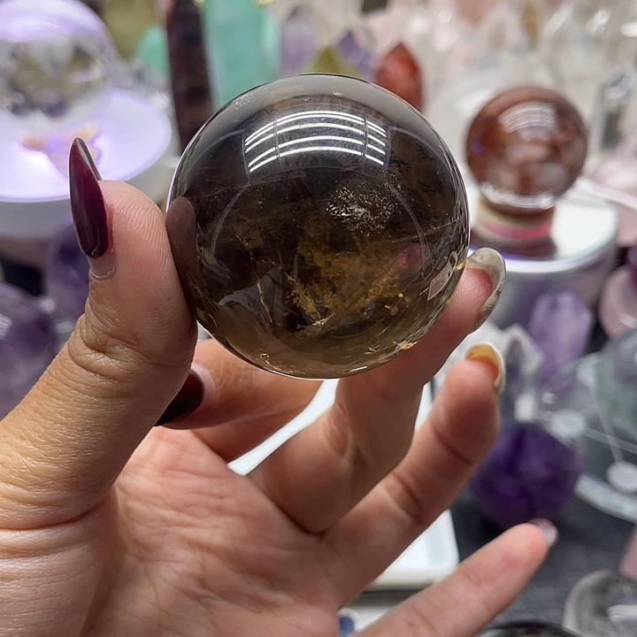 不***.未镶嵌珠宝半成品水晶81茶水晶球