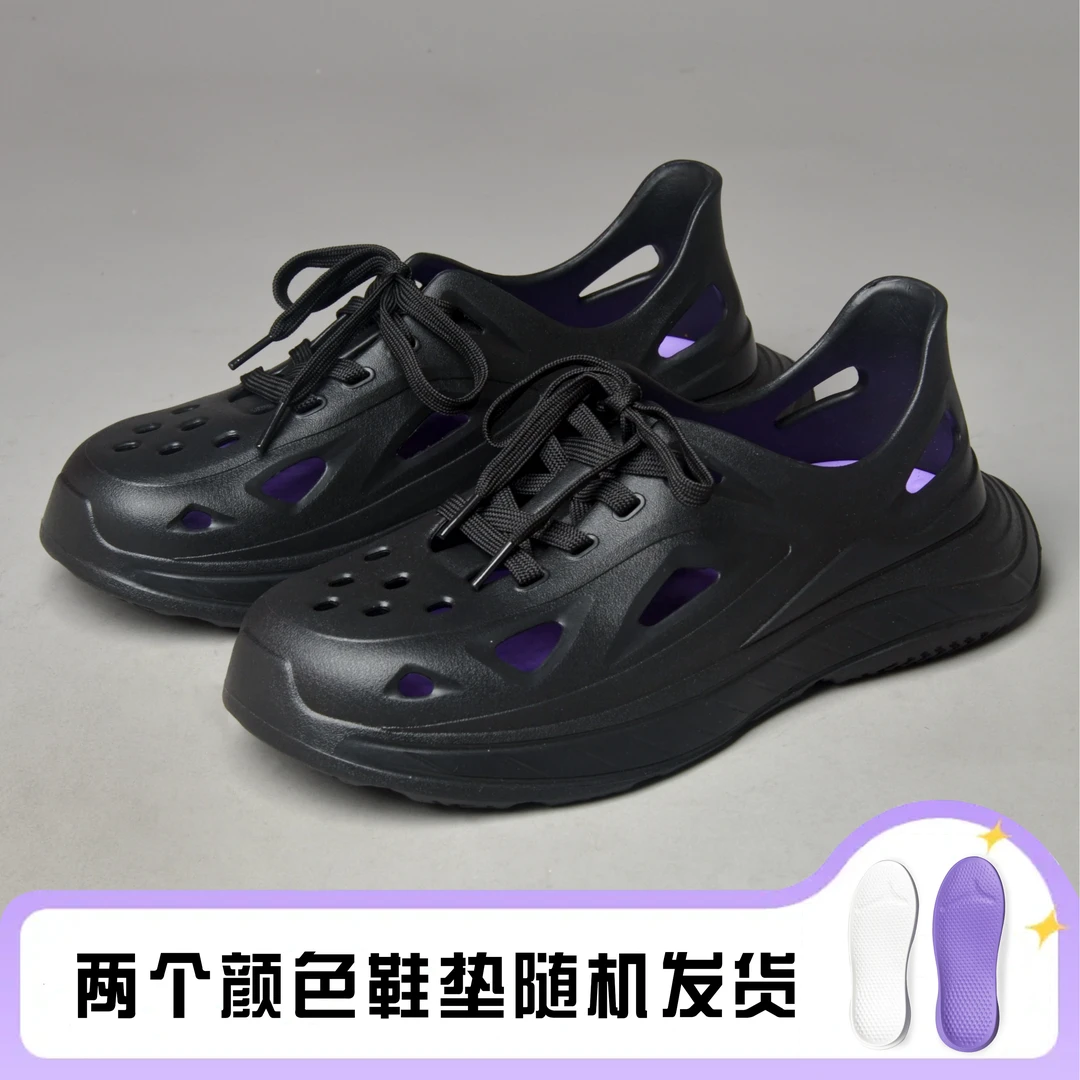 夏季新品溯溪鞋洞洞鞋EVA清凉透气舒适系带洞洞鞋 39-45码