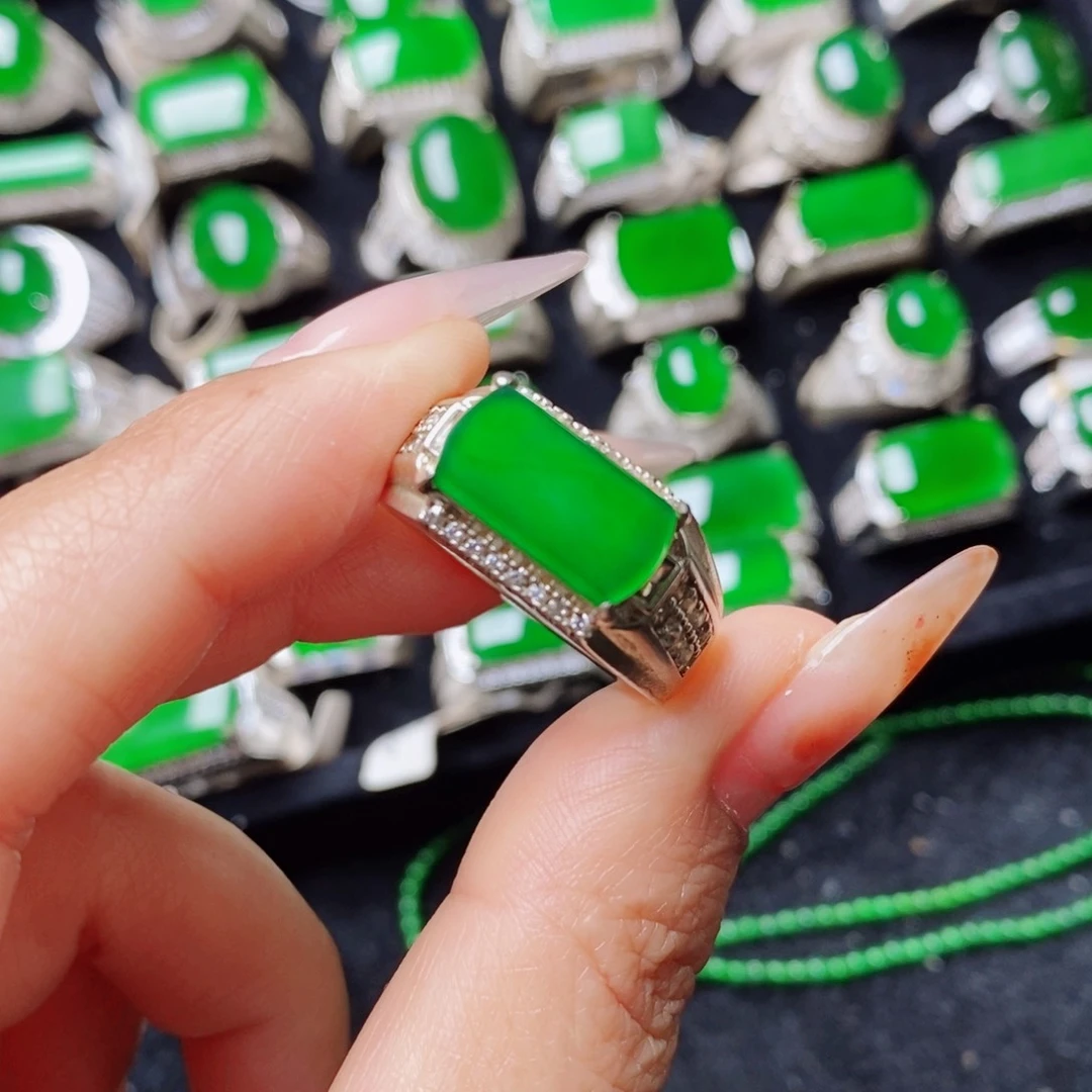 未镶嵌戒指翡翠天然翡翠正品