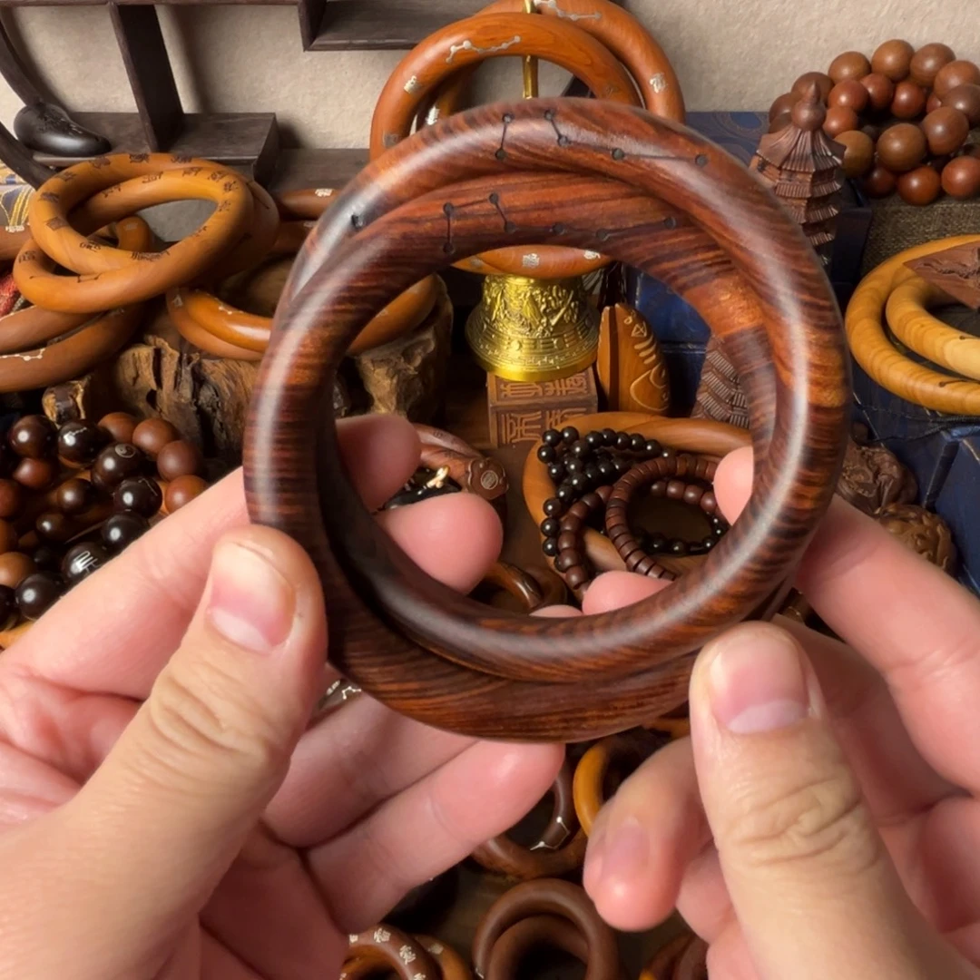 枣木老料乾坤圈六七星70微瑕福利款