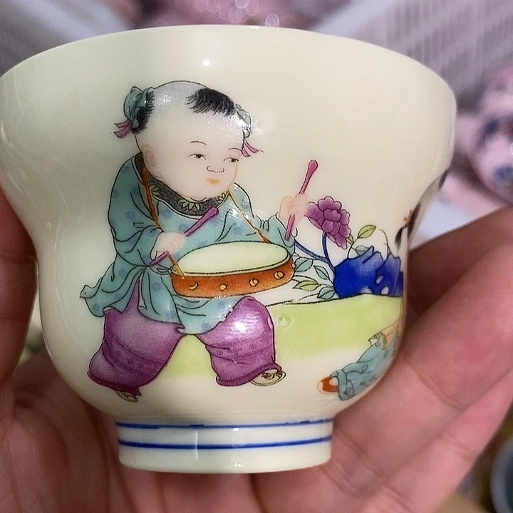 摆件景德镇陶瓷主人杯2344