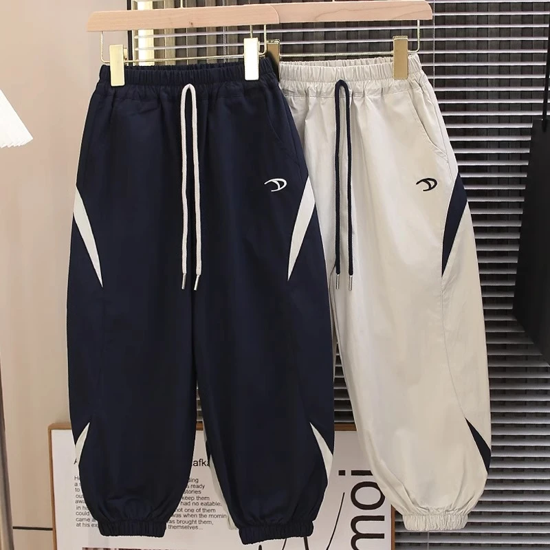 2025新款儿童拼色工装裤男女童长款韩版时尚百搭zb5498简一一童装