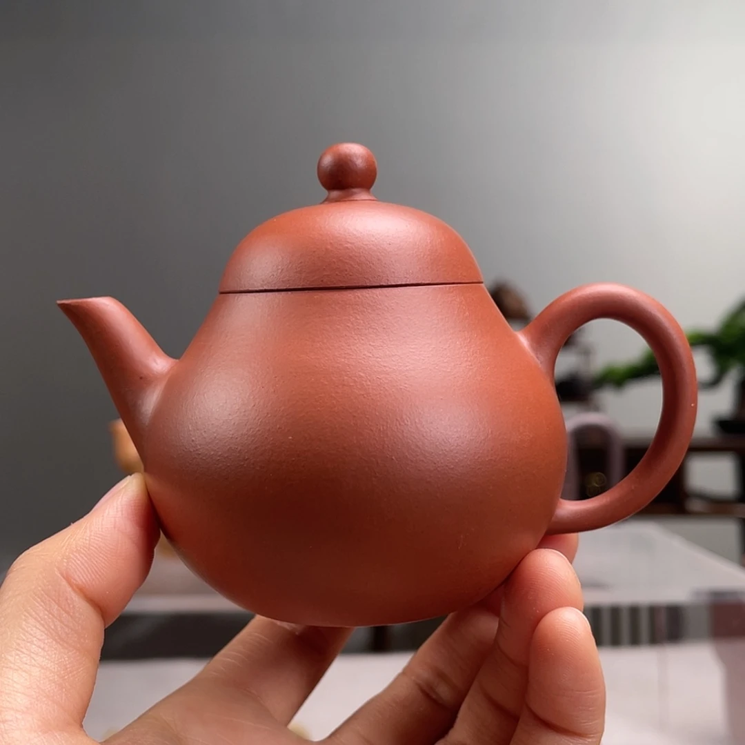 【闪购商品】茶壶紫砂生料朱泥梨子容量130cc