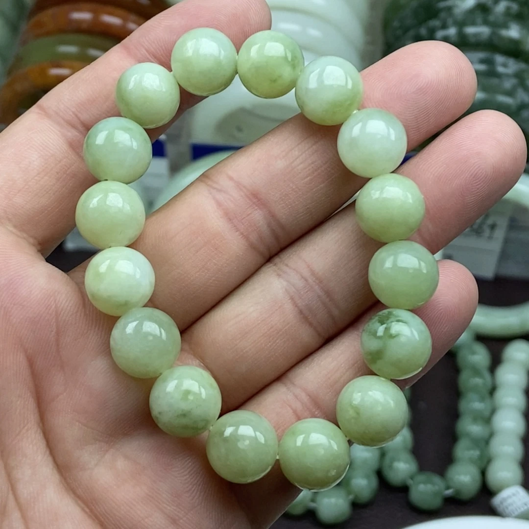 蛇纹石玉未镶嵌手链