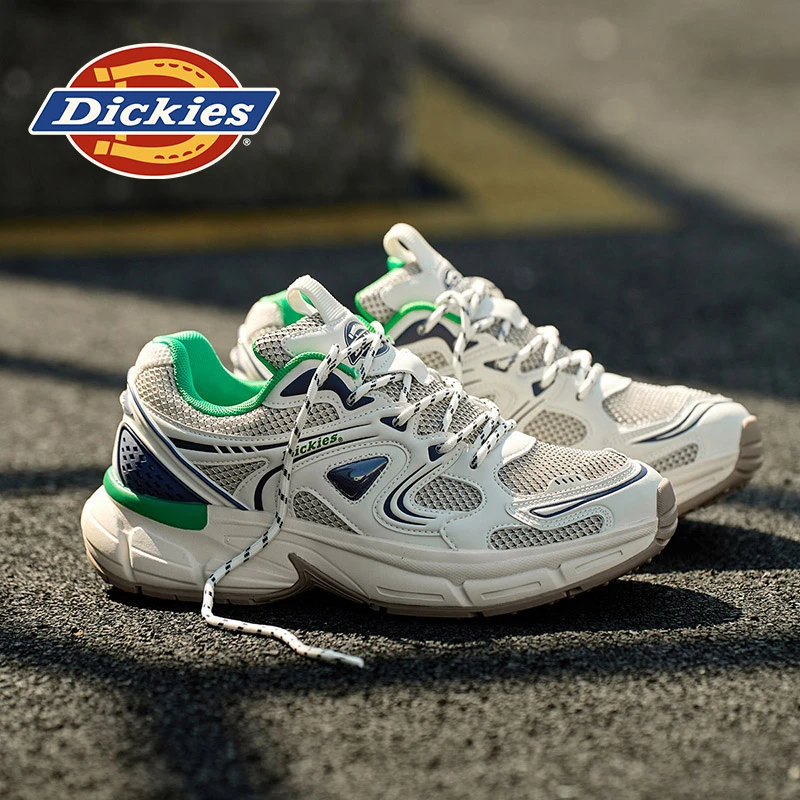 Dickies厚底老爹鞋男舒适防滑运动鞋百搭低帮增高鞋冬季透气男鞋