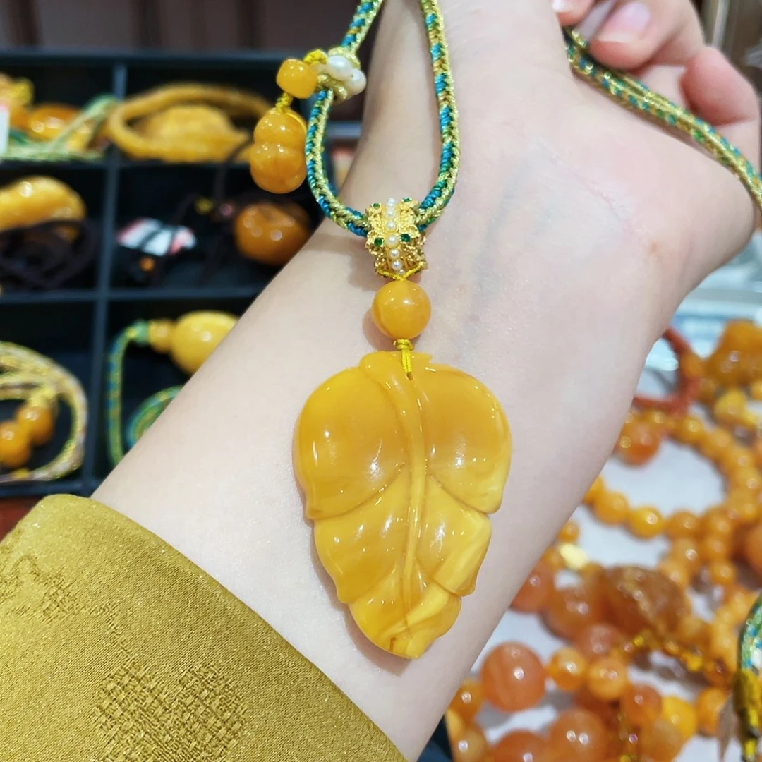 未镶嵌蜜蜡手链手串