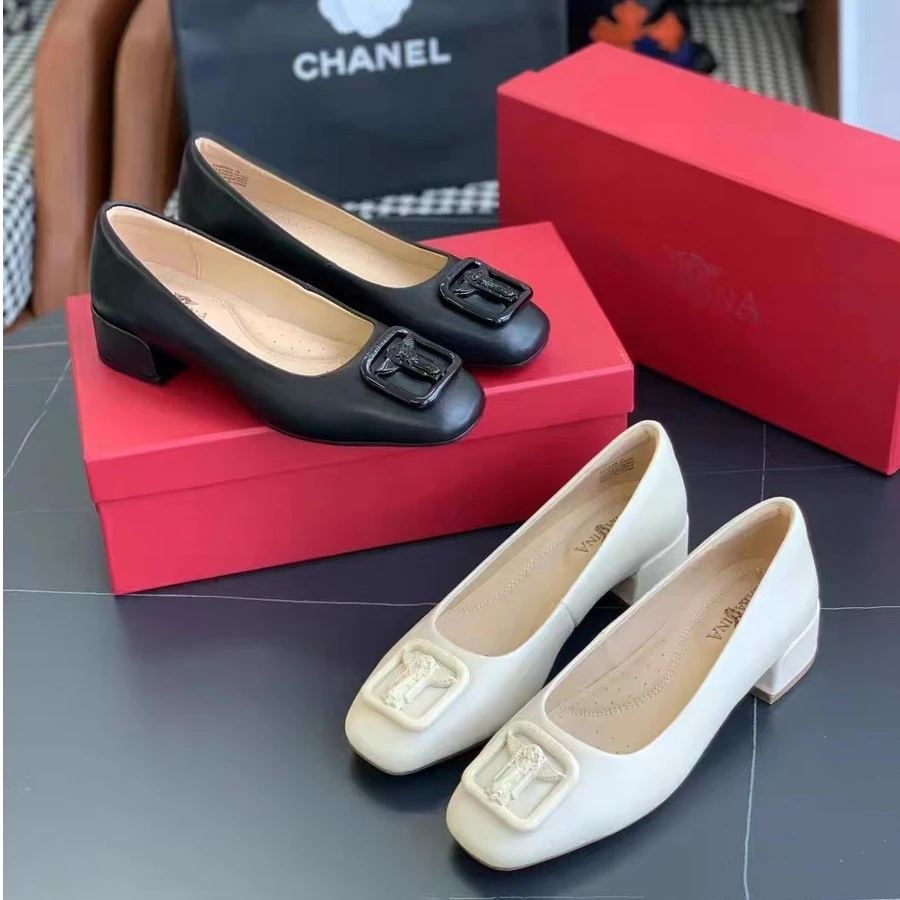 XI 轻奢 鞋面软6皮，鞋垫杨皮+3MM如胶+2mm记忆垫+足弓垫女士软底