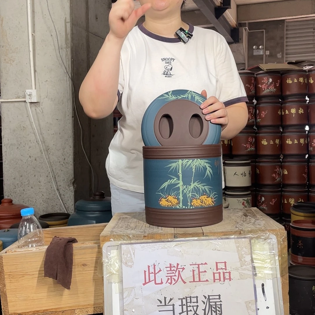宜兴原矿紫砂茶叶罐