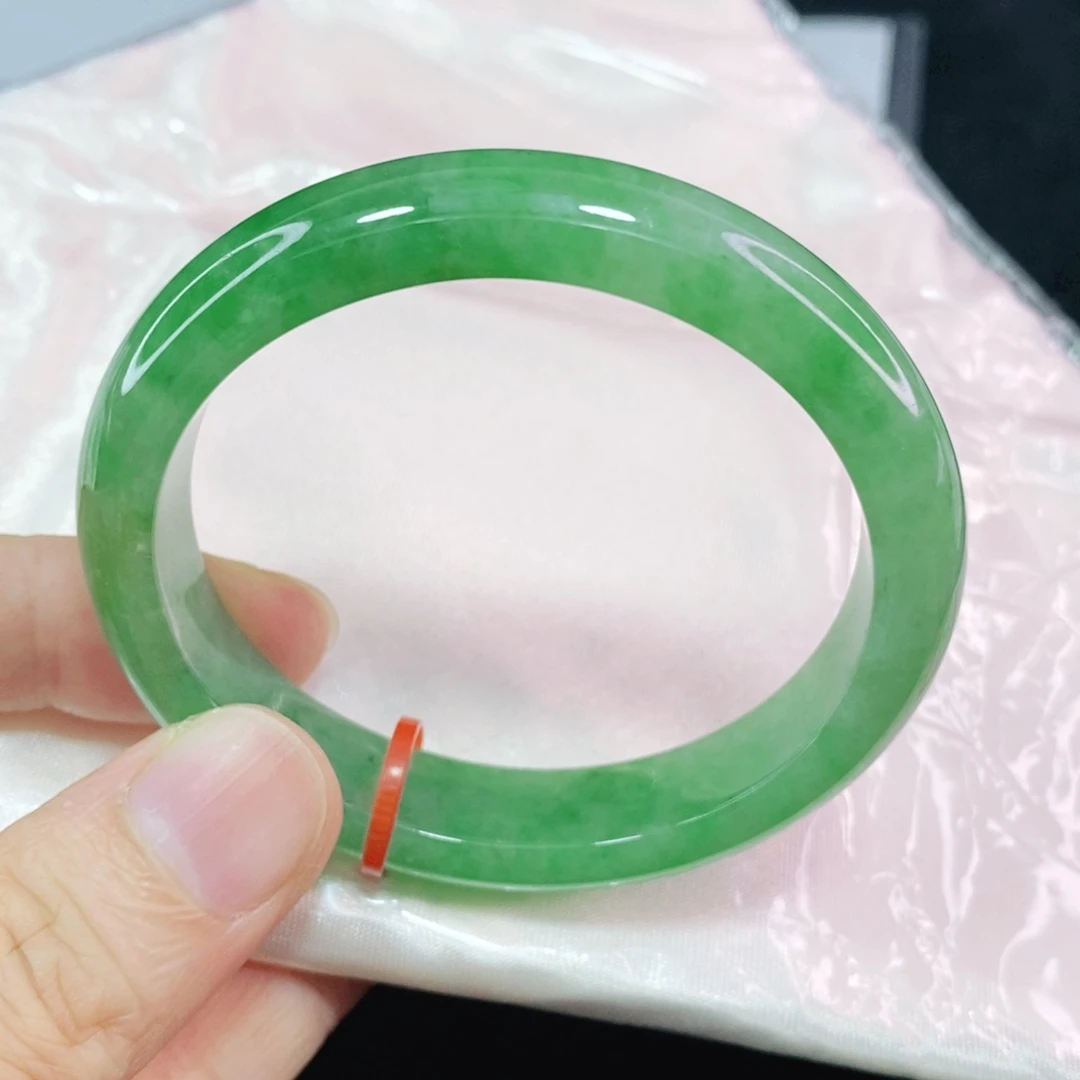 未镶嵌手镯翡翠小**子53圈口贵妃