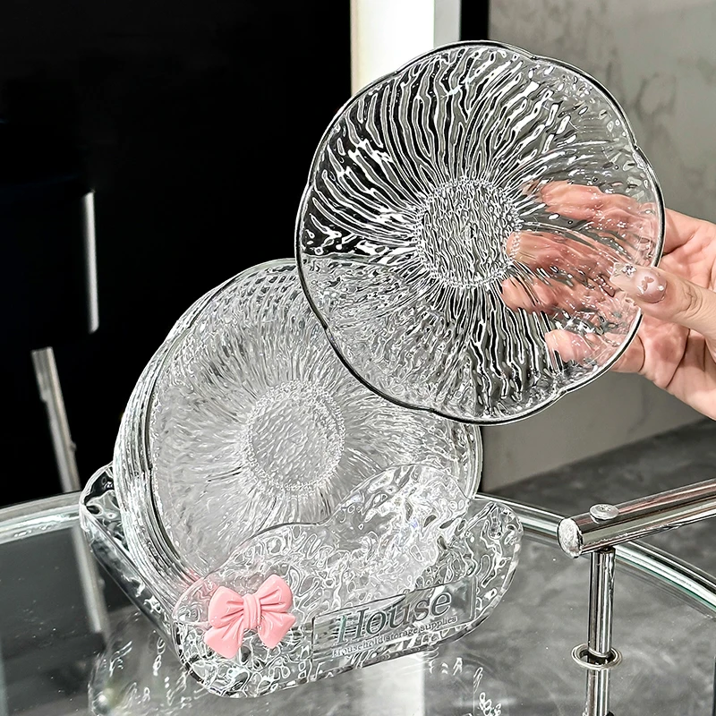 轻奢吐骨碟家用餐桌垃圾盘水果盘桌面吐骨头盘碟残渣盘零食摆放盘
