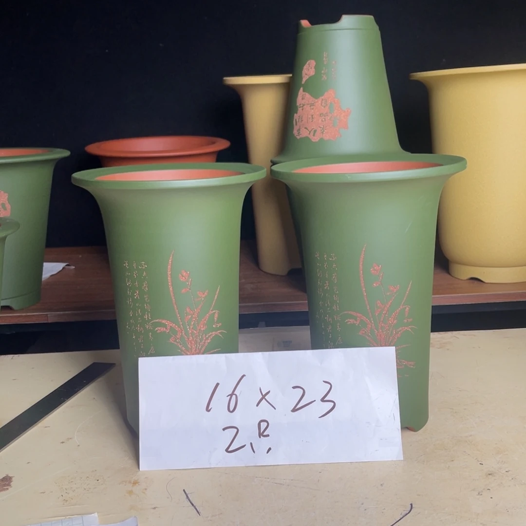宜兴原矿紫砂花盆
