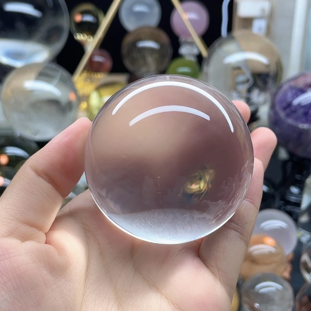 十***玖珠宝半成品水晶未镶嵌白水晶蓝雾63金沙