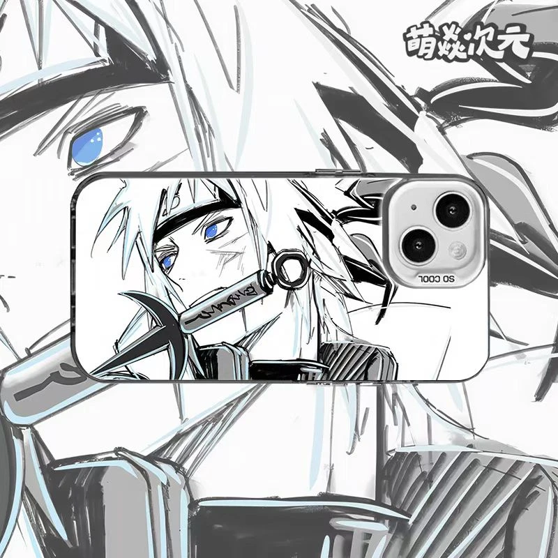 镭射反光适用苹果华为VIVO小米OPPO火影波风水门个性二次元手机壳