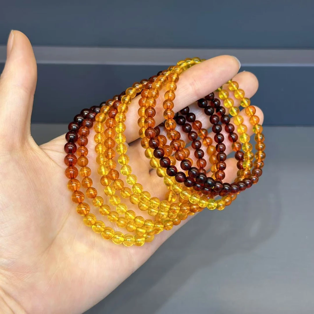 SJ0337 琥珀渐变 手链 多样性发其一