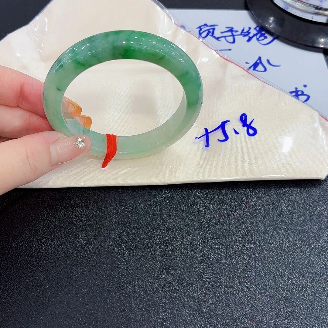 未镶嵌手镯翡翠天然缅甸翡翠手镯55.8