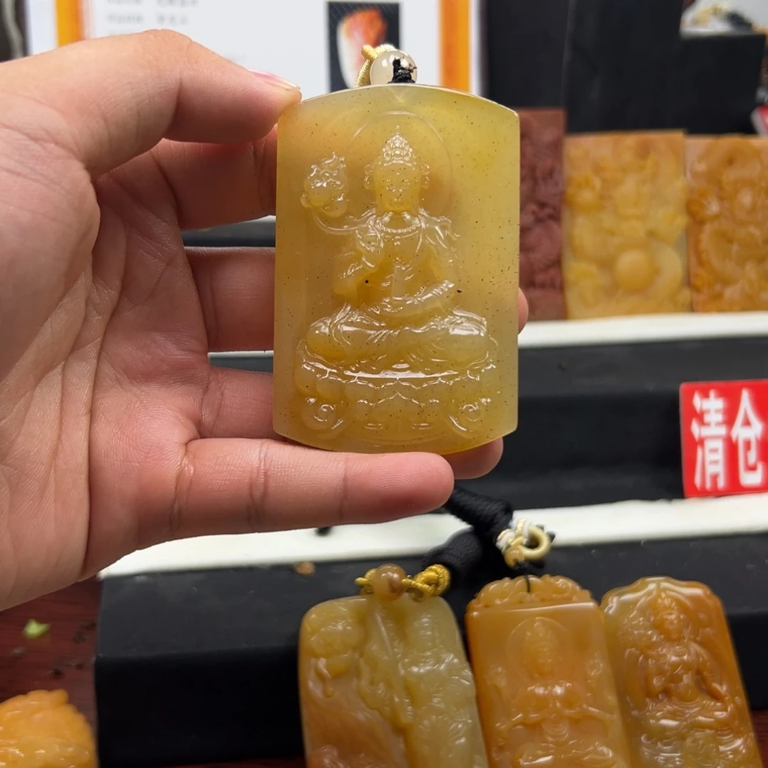 石英质玉（黄龙玉）未镶嵌多样性发货，发其一