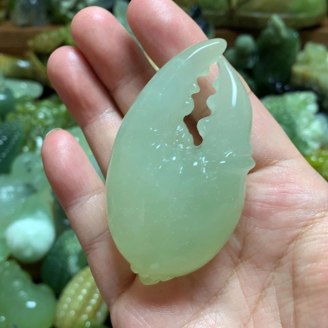 未镶嵌岫玉手把手把