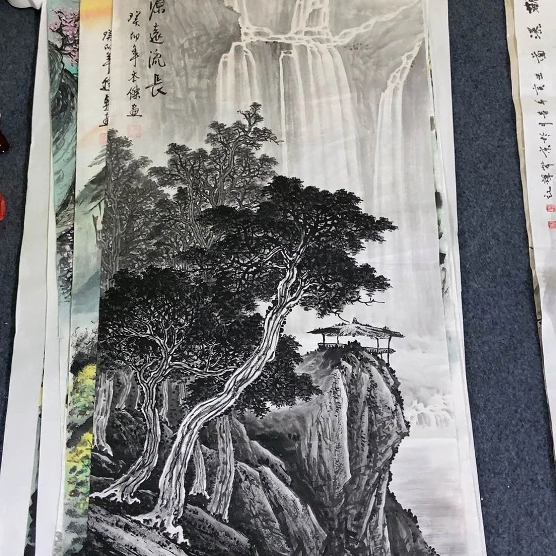 国画三尺水墨一副