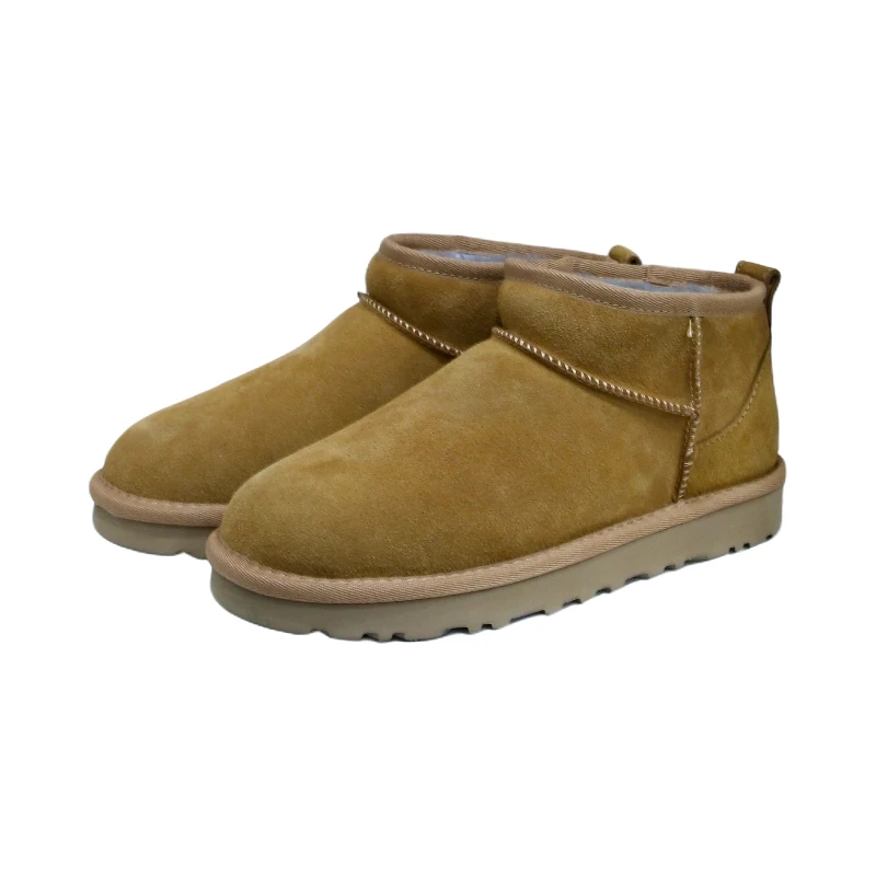 【吴姐定制MKW2400周冬雨同款秋冬百搭加绒真毛雪地靴