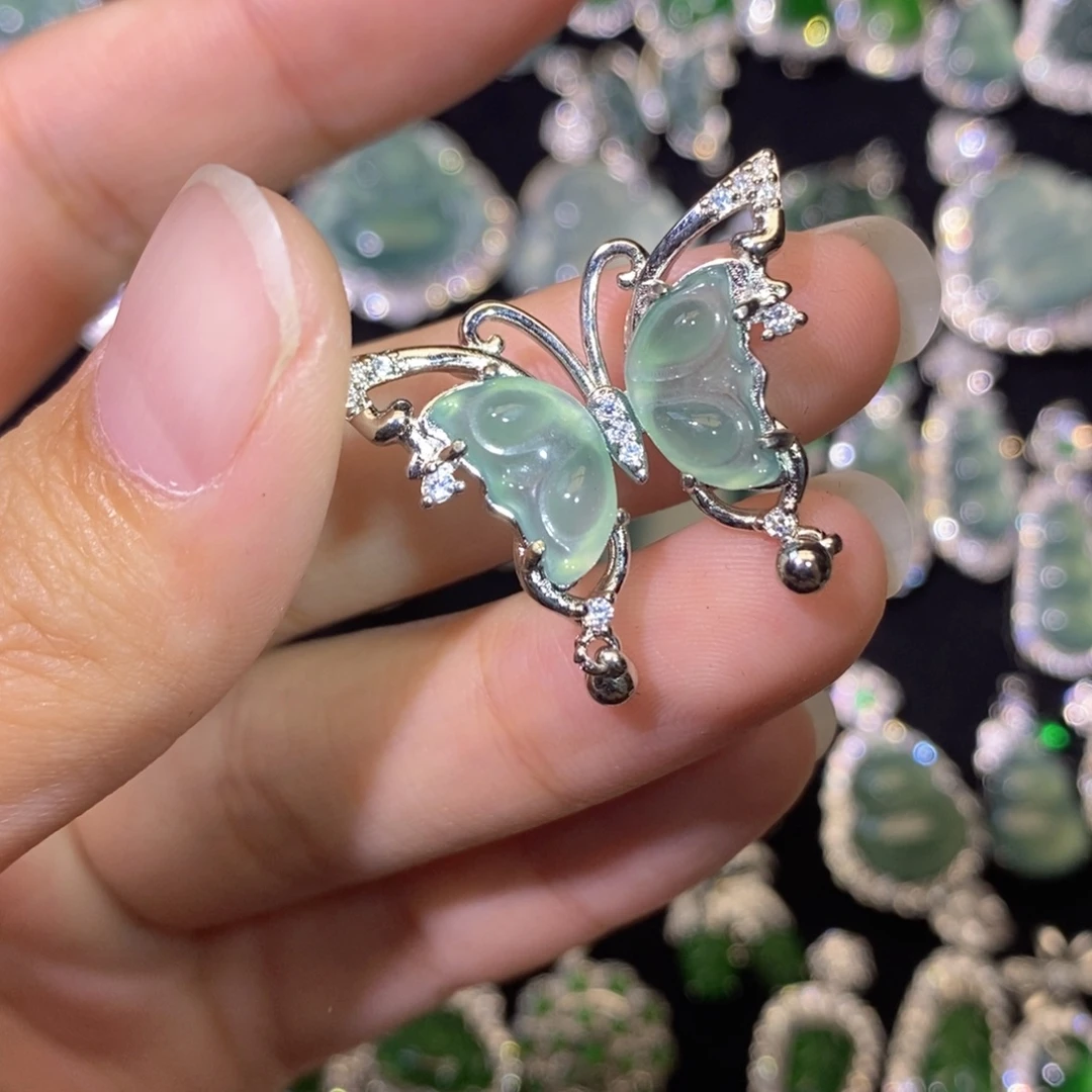 翡翠未镶嵌颈饰天然